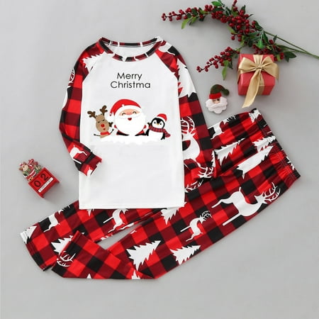 

Cozy And Comfortable Christmas Family Pajamas Set With Animal Print For Kids