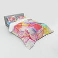 thumbnail image 3 of Ambesonne Abstract Bedding Set 3 Pcs, Colorful Abstract Foliage, Twin XL, Multicolor, 3 of 3