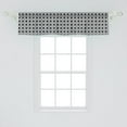 thumbnail image 2 of Ambesonne Grey Geometric Window Valance, Square and Stripes, 42" x 12", Charcoal Grey Pale Grey, 2 of 3
