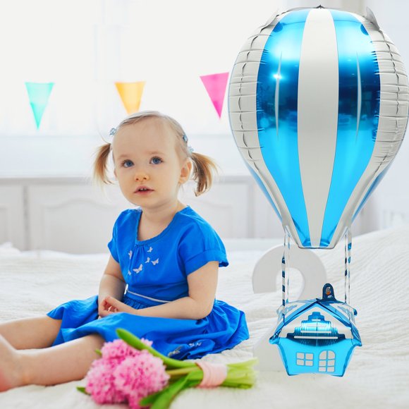 LOLIPPYY 10pcs Helium Hot Air Balloon Foil for Party Atmosphere Enhancement