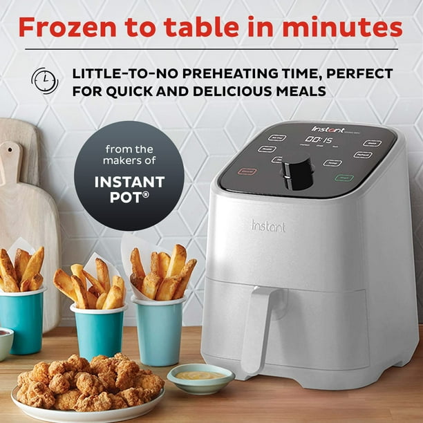 Instant Vortex 2QT Mini Air Fryer Small Air fryer that Crisps Reheats Bakes Roasts for Quick Easy Meals Includes over 100 In App Recipes is