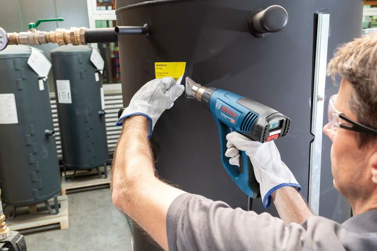 Bosch Professional GHG 23-66 heat gun (2,300 W, 50650°C temperature range, display, 2 nozzles,