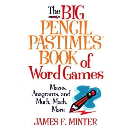 New Big Pencil Pastimes Book Of Word Games By Minter James F - 