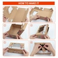 thumbnail image 4 of Ataucjin 24 Pack Christmas Cookie Boxes, Foldable Treat Box with Window, for Pastries, Cupcakes, Candy and Gift Giving, Food Grade Kraft Bakery Boxes, Reindeer Santa Cookie Boxes, 4 of 9