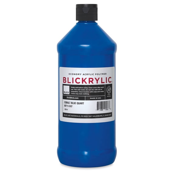 Blickrylic Student Acrylics - Cobalt Blue, Quart