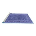 thumbnail image 2 of Ahgly Company Machine Washable Indoor Round Persian Blue Traditional Area Rugs, 3' Round, 2 of 4