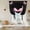 Black, variant on Valentine's Day Tie Up Curtains for Windows, Balloon Window Shades, Pink Bowknot Ribbon Modern Minimalist Art Kitchen Window Treatments Roll Up Curtain for Basement/Nursery 52"x45"
