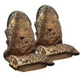 thumbnail image 1 of Funda de asiento de coche LoyaGour Leopard, impermeable, 75 x 142 cm, 2 unidades, 1 of 7