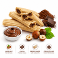 thumbnail image 3 of Choco Hazelnut Cream Wafer Sticks, 10.02 oz, Individually Wrapped Crispy Chocolate Wafer Snack, Dessert & Coffee Snack, 3 of 7