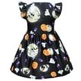 thumbnail image 5 of EnJoCho Toddler Girl Halloween Dress - Cute Pumpkin Print Party Dress for Little Girls Kids, Tulle Outfit for School Events, Trick or Trea𝗍 and Holiday Fun, 5 of 8