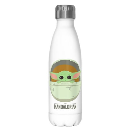 

Star Wars: The Mandalorian The Child Cartoon Art Bassinet Stainless Steel Water Bottle White 17 oz.
