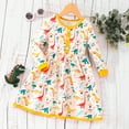 thumbnail image 3 of KYAIGUO Kids Toddler Boys Girls Princess Dress Long Sleeve Comfortable Spring Autumn Casual Dress 1-7T, 3 of 9