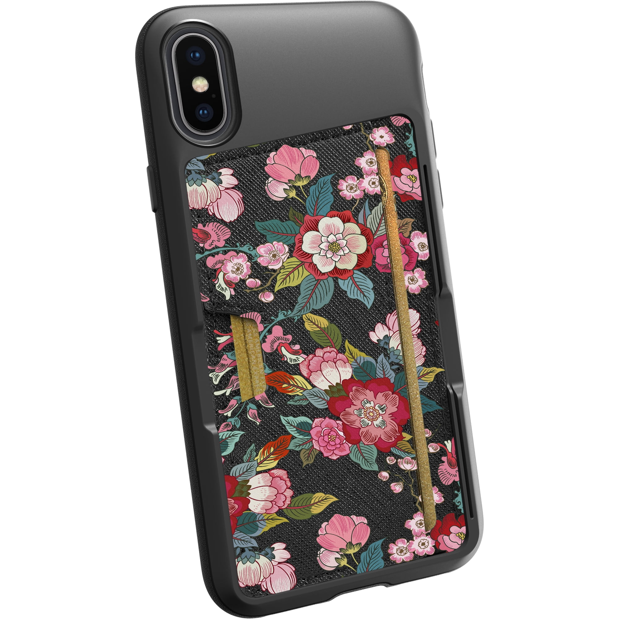 Smartish iPhone X/XS Wallet Case - Wallet Slayer Vol. 2 [Slim Protective Kickstand] Credit Card Holder for Apple iPhone 10s/10 (Silk) - Flavor of the Month