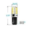 thumbnail image 4 of Luxrite BA15D LED Bulb, 3W=40W, Double Contact Bayonet Light Bulb, 2700K Warm White, 200 Lumens 4-Pack, 4 of 6