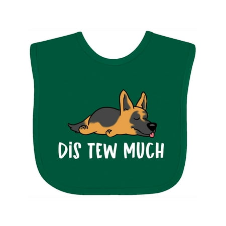 

Inktastic Napping Dis Tew Much German Shepherd Gift Baby Boy or Baby Girl Bib