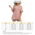 thumbnail image 5 of Top plisado con cuello en V para mujer, blusa plisada con cuello en V suave y transpirable a la moda, cómoda para la piel, rosa, XXL, 5 of 5