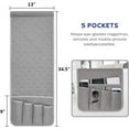 thumbnail image 2 of LQCrafK 2PCS Sofa Armrest Organizer Non-Slip Arm Chair Bedside Caddy Storage Organizer for Recliner Couch with 5 Pockets for Cell Phone TV Remote Control Magazines, 2 of 7
