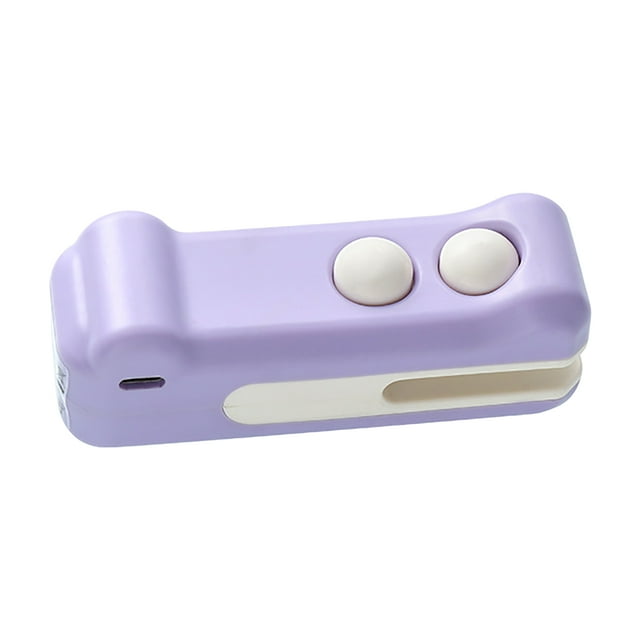 2 In 1 Mini Bag Sealer With Cutter And Magnet Design Portable Sealing Machine, USB C Rechargeable Portable Handheld Resealer Machine For Plastic Bags Snack Bags 500mah