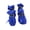 Blue, variant on Skid-Proof Pet Booties Winter Edition, Breathable Paws Protector with Adjustable Straps for Dogs (2 Pairs)