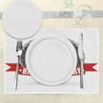 thumbnail image 3 of Ambesonne 50th Birthday Place Mats Set of 4, 50th Birthday Retro, Standard Size, Grey Red White, 3 of 6