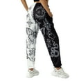 thumbnail image 3 of KOMOO Women's Boho Hippie Harem Pants High Waist Printed Sweatpants Yoga Goth Baggy Casual Trousers, 3 of 6