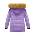 thumbnail image 2 of WenVen Girl's Winter Coat Puffer Jacket Warm Snow Parka with Waterproof Hood Purple 8, 2 of 12