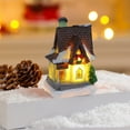 thumbnail image 2 of WEGFTDUOP Newly Product Christmas Decorations Holiday Resin Cottage Colorful Glowing House Desktop Ornament Holiday Products, 2 of 6
