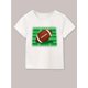 thumbnail image 1 of Boy's And Girl's Rugby Print T-shirt, Short Sleeve Crew Neck Top, Kids Summer Clothing, 1 of 6