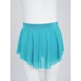 thumbnail image 7 of Haitryli Kids Girls Athletic Dance Skirt Glittery Rhinestones Gymnastics Ice Skating Builtins Swirl Flow Skirt Blue Green 12, 7 of 7