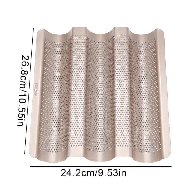 Baking Tools,10inch French Bread Pan Non Stick Pan Baking Pan Cutting-Edge Features