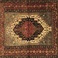 thumbnail image 1 of Ahgly Company Indoor Square Persian Brown Traditional Area Rugs, 4' Square, 1 of 4