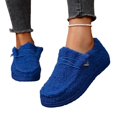 thumbnail image 5 of Willtoo Women's Loafers Lace Up Faux Fur Lining Keep Warm Athletic Sneakers Lightweight Sports Shoes Cozy Non Slip Winter Fashionable Casual Shoes, 5 of 5