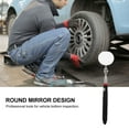 thumbnail image 3 of FUTUREORYY 2pcs Reliable Telescopic Inspection Mirror Inspection Mirror Black Metal Narrow Space Inspection, 3 of 8