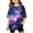 X6Blue, variant on lnmuld Cute Tops for Girls Galaxy Print Short Sleeve Graphic Tee Loose Fit Comfortable Casual Top for Kids Boys and Girls Color:Blue,Size:12-13 Years