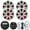 White LED, variant on Kicker All-Weather Marine Gauge Style Bluetooth USB Stereo Receiver Bundle with Wired Remote, 4x 6.5" 2-Way 195W Max Coaxial Marine LED Speakers w/ Remote, White Grilles, Wire, Antenna