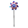 thumbnail image 2 of Iamnij American Flag Themed Orchard Garden Rotating Bird Scaring Windmill Plastic, 2 of 8