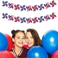thumbnail image 5 of Patriotism Bunting Banner ,117" Red White Blue Star Paper Garland, Pre-Assembled Hanging Decoration for 4th of July & Memorial Day Parties, 5 of 6