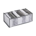 thumbnail image 1 of Agiferg Foldable Printed Mesh Underwear Shirt Leggings Jeans Drawer Storage Box, 1 of 1