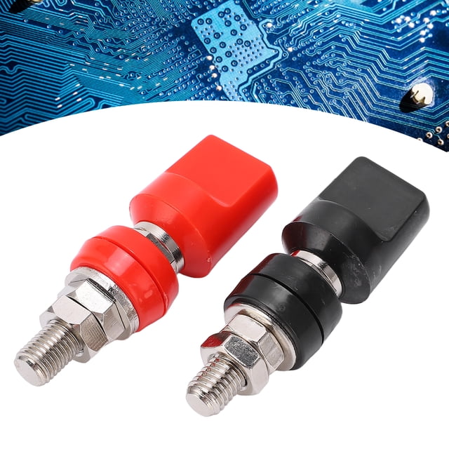 Terminal de alimentación poste de unión de terminales ABS de cobre con rosca M8 de color claro de alta precisión con enchufe de 4 mm para equipos electrónicos ANGGREK Otros