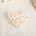 thumbnail image 2 of 5 pcs/Bag Heart Shape Sepak Takraw Rattan Ball Handicraft Party Wedding Room Decor(White), 2 of 6