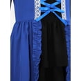 thumbnail image 6 of iiniim Big Girls Medieval Princess Dress Renaissance Gothic Vampire Queen Bell Long Sleeve Party Gown Royal Blue 8, 6 of 7