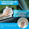 thumbnail image 3 of Air Jungles Glass and Window Cleaner Wipes 70 Count, Extra Large 8" x 10" , Streak Free for Car Windshield Headlight Mirror Tile Household Appliance, 3 of 7