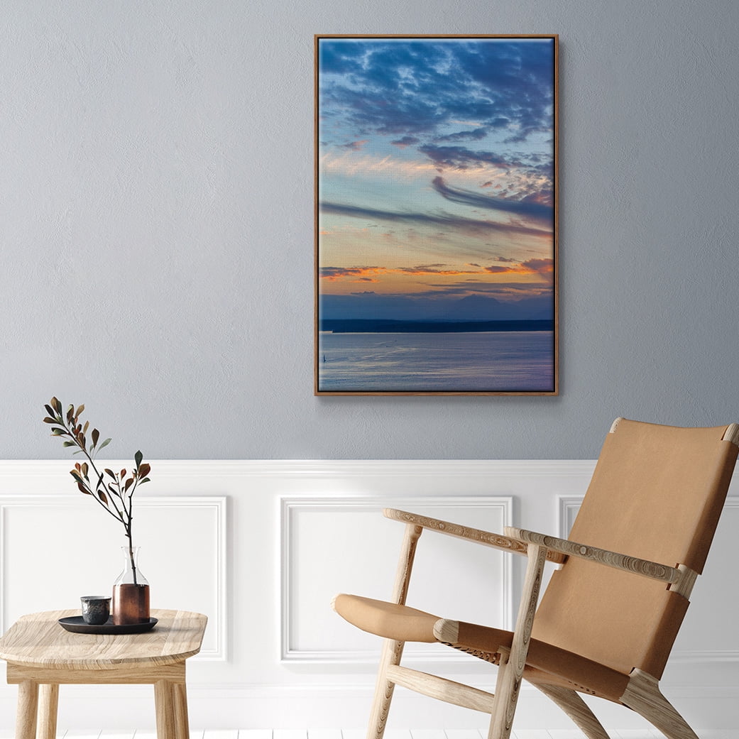 Cloud Variations Framed Premium Gallery Wrapped Canvas - Ready to Hang