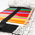 thumbnail image 3 of Estuche enrollable para lápices de colores, soporte para bolígrafos, organizador de rollos de lápices para colorear, estuche de papelería para estudiantes, artistas y viajeros, 3 of 5