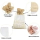 thumbnail image 3 of Bolsitas de organza de yute, 24 unidades, 10 x 15 cm, bolsas de regalo de organza con cordón reutilizable para bodas, joyas, dulces y festivales., 3 of 5