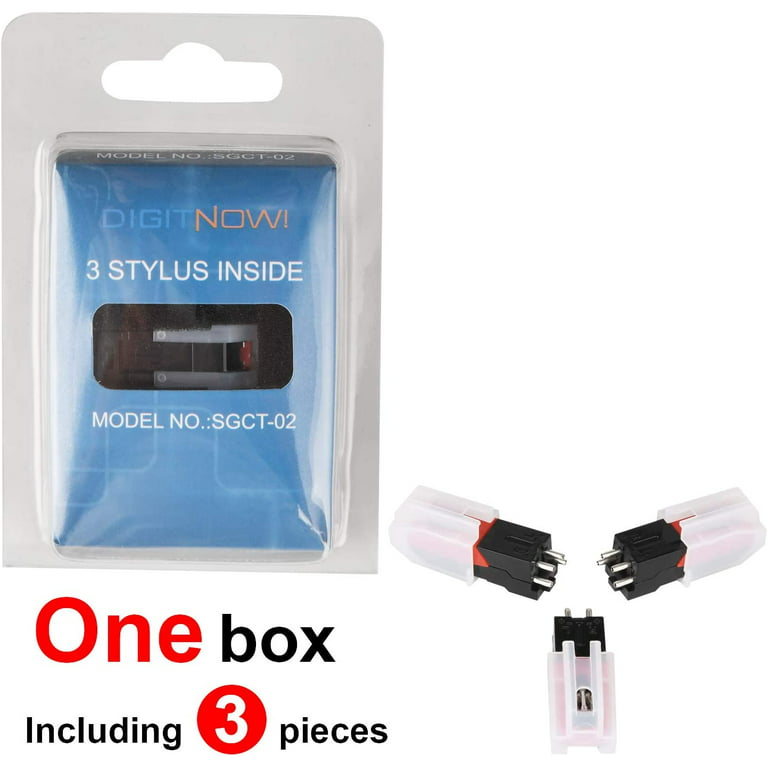 DIGITNOW! Vinyl Turntable Cartridge with Needle Stylus for Vintage LP for Record  Player - 3 Pack 