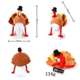 thumbnail image 3 of CIYISON Party Hat Plush Turkey Thanksgiving Turkey Hat for Adults Christmas Santa Fancy, 3 of 13