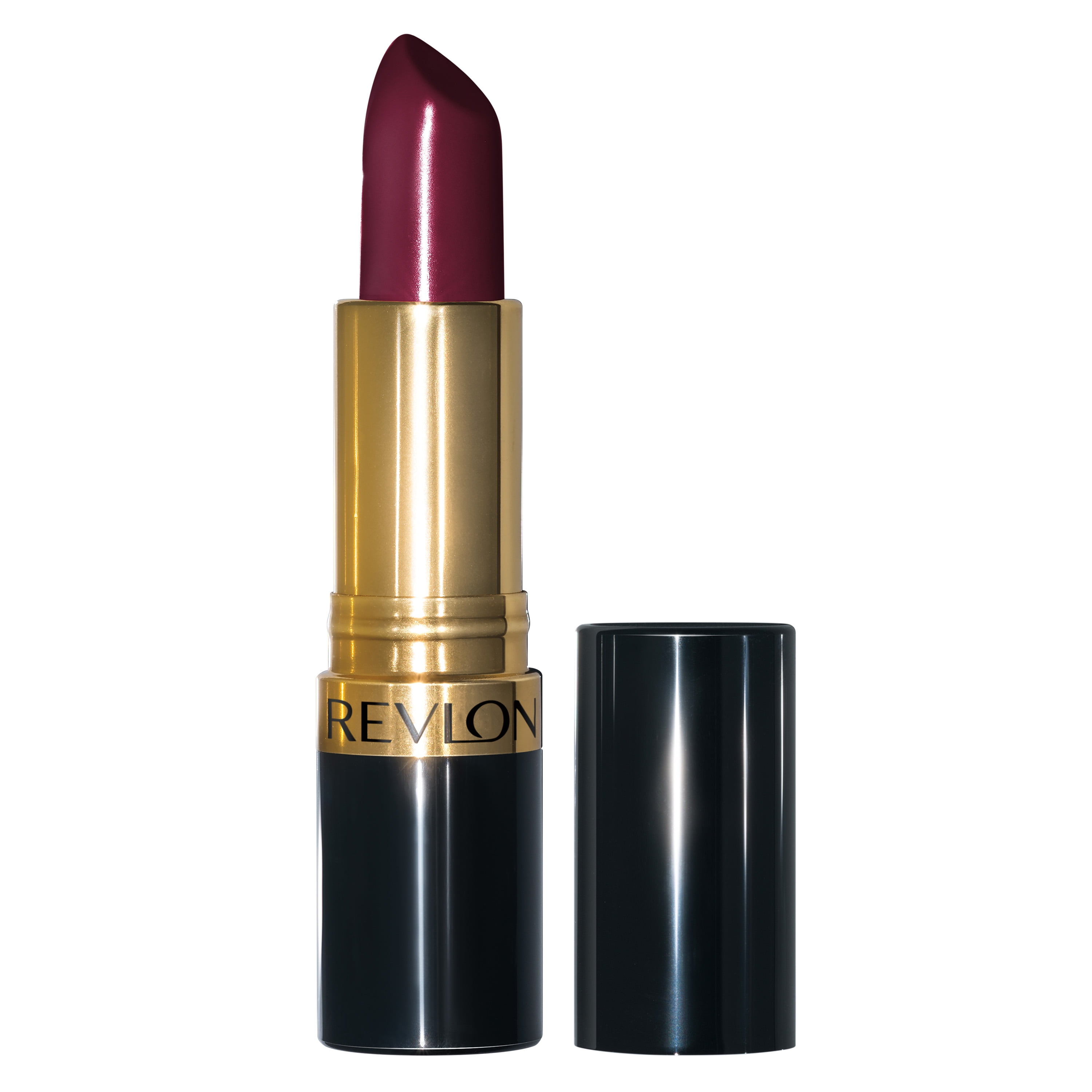 Revlon Super Lustrous Lipstick, Cream Finish, High Impact Lipcolor with Moisturizing Creamy Formula, Infused with Vitamin E and Avocado Oil, 477 Black Cherry, 0.15 oz