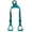 Teal, variant on Showman Heavy Duty Nylon Adjustable Buddy Stirrup (Pink)