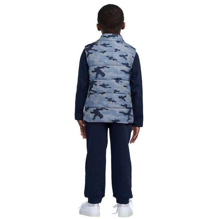Calvin Klein Jeans Youth Boy's Piece Vest Outfit Set (Navy Camo